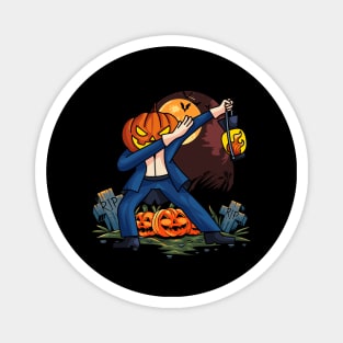 Scary Halloween Dabbing Pumpkin Magnet